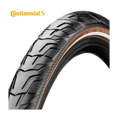 CONTINENTAL Buitenband r 37-622 conti ride city zwart/bruin CONTINENTAL Buitenband r 37-622 conti ride city zwart/bruin