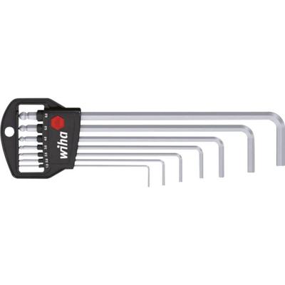 Wiha Inbus Haakse schroevendraaierset 1.5 mm, 2 mm, 2.5 mm, 3 mm, 4 mm, 5 mm, 6 mm 7-delig Wiha Inbus Haakse schroevendraaierset 1.5 mm, 2 mm, 2.5 mm, 3 mm, 4 mm, 5 mm, 6 mm 7-delig