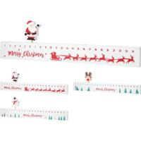 Decoratie Advent Kalender 40 cm Wit/Rood Assorti - thumbnail
