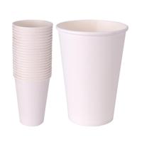 Papieren Bekers 350 ml Wit - thumbnail