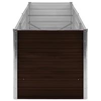 Plantenbak verhoogd 240x80x77 cm gegalvaniseerd staal bruin - thumbnail