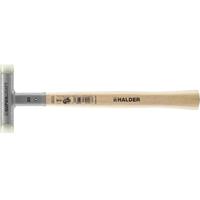 Halder Kunststofhamer | lengte 300 mm hoofd-d. 20 mm | hickory terugslagvrij | hard nylon wit | 1 stuk - 3366.020 3366.020 - thumbnail