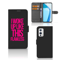 OnePlus 9 Hoesje met naam Woke Up - Origineel Cadeau Zelf Maken - thumbnail