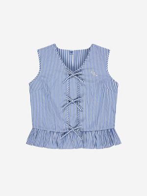 Nik&Nik zomer top meisjes - blauw / off wit - Aava