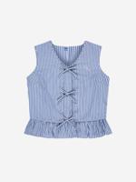Nik&Nik zomer top meisjes - blauw / off wit - Aava - thumbnail
