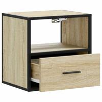 Nachtkastje wandgemonteerd 40x31x39,5 cm sonoma eikenkleurig - thumbnail