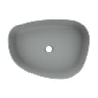 Waskom Arcqua Rocker Cast Marble 50x37 cm Organisch Mat Grijs Arcqua - thumbnail