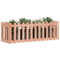 Plantenbak verhoogd hekontwerp 150x50x50 cm massief douglashout - thumbnail