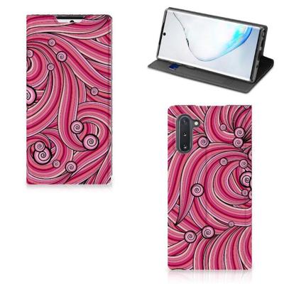 Samsung Galaxy Note 10 | Bookcase | Swirl Pink