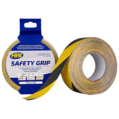 HPX Safety Grip - zwart /geel - 50mm x 18m