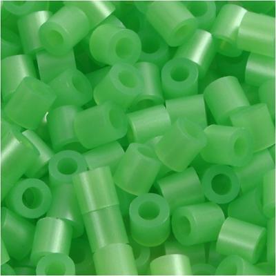 NABBI Foto kralen, afm 5x5 mm, gatgrootte 2,5 mm, medium, groen parelmoer (22), 1100 stuk/ 1 doos
