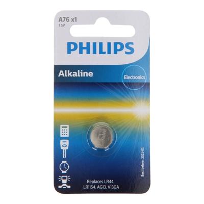 Philips Knoopcel LR44 1.5 V 1 stuk(s) Alkaline A76