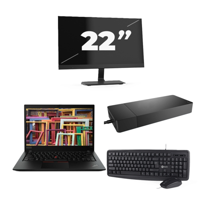 Lenovo ThinkPad T14s Gen 1 - Intel Core i7-10e Generatie - 14 inch - 16GB RAM - 256GB SSD - Windows 11 Home + 1x 22 inch Monitor Lenovo ThinkPad T14s Gen 1 - Intel Core i7-10e Generatie - 14 inch - 16GB RAM - 256GB SSD - Windows 11 Home + 1x 22 inch Monitor