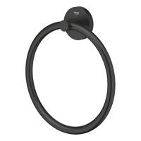 GROHE Essentials Handdoekring - 18cm - matte black 1024612430 - thumbnail