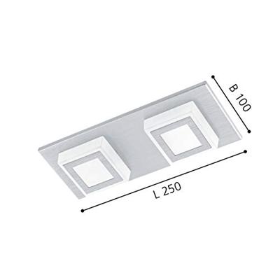Eglo Design plafondlampMasiano 2-lichts metaalgrijs - 94506