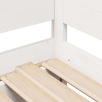 Slaapbank met onderschuifbed/lades zonder matras 90x200 cm wit - thumbnail