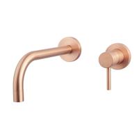 Wiesbaden Slim inbouwwastafelkraan eenhendel met inbouwdeel geborsteld koper sw440382/sw440387 - thumbnail