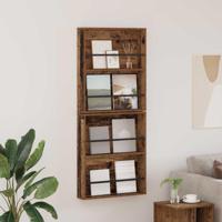 Tijdschrift Rek 2 pcs Oudhout 60 x 12 x 70 cm Bewerkt hout - thumbnail
