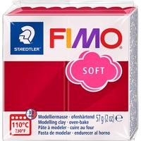 Boetseerklei Fimo soft 57 gram kersrood - thumbnail