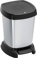 Rotho paso pedaalemmer 6l zilver/metallic - thumbnail