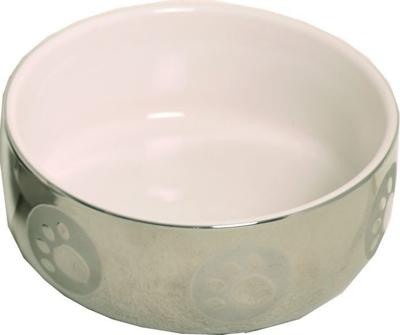 Katteneetbak royal zilver/wit 13 cm Eet-en-drinkbakken-kat Gebr. de Boon - Gebr de boon