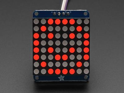 Adafruit Mini 1.2 8x8 LED Matrix w / I2C Backpack - Rood