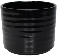 HS bloempot Berlin 23x19.5cm zwart - thumbnail