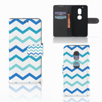 Motorola Moto G4 Play Telefoon Hoesje Zigzag Blauw - thumbnail