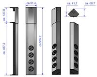 Bachmann CASIA Stekkerdoos 4-voudig voor wand en tafelmontage stekkerdoos 2 meter - thumbnail