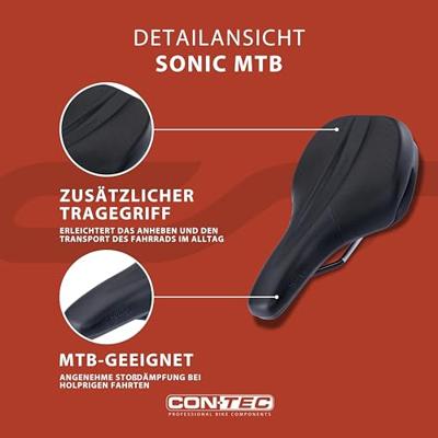 CONTEC sattel "sonic" ct saddle sonic 254 x 162mm