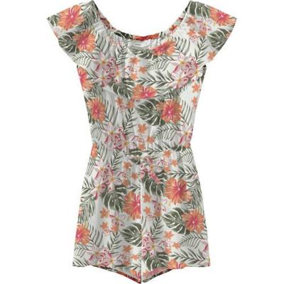 NAME IT KIDS jumpsuit Vinaya van gerecycled polyester ecru/roze/groen