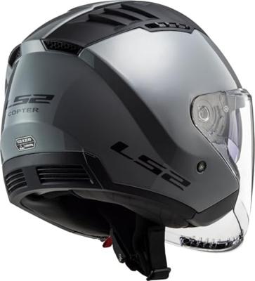LS2 "of600 copter ii solid" jethelm helmet of600 copt. ii solid xl nardo grey