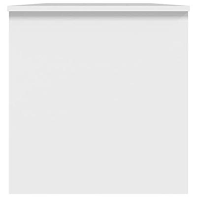 Salontafel 102x50x52,5 cm bewerkt hout wit