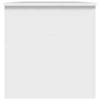 Salontafel 102x50x52,5 cm bewerkt hout wit - thumbnail