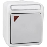 Peranova 102450 Pera Wisselschakelaar spatwaterdicht Lichtgrijs, Donkergrijs 1 stuk(s) - thumbnail