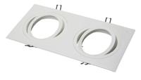 AR111 armatuur, 2 voudig rechthoekig wit 180mm 355mm 148-035 Tronix - thumbnail