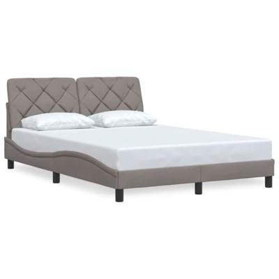 Bedframe zonder matras 120x200 cm stof taupe