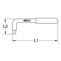 1/2 haakse opsteeksleutel met isolatie KS Tools 117.1403 - thumbnail