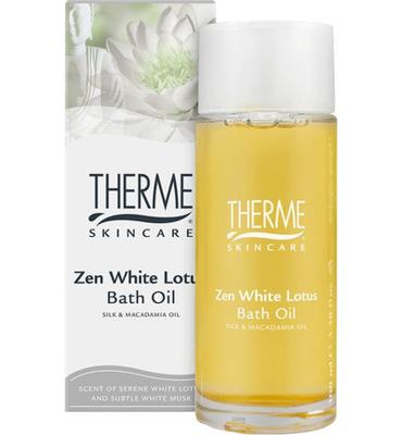 Therme Zen White Lotus Bath Oil (100ml)