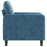 Fauteuil 60 cm fluweel blauw - thumbnail