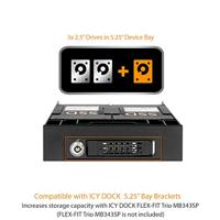 Icy Dock MB991SK-B 2,5 SATA mobile rack voor 3,5 extern met slot - thumbnail