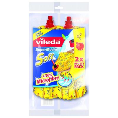 Vileda 11099 SuperMocio Soft Wischmop Ersatz 2er Pack Reserve opzetstuk 2 stuk(s)