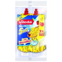 Vileda 11099 SuperMocio Soft Wischmop Ersatz 2er Pack Reserve opzetstuk 2 stuk(s) - thumbnail
