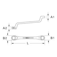 KS Tools 9641115 964.1115 Dubbele ringsleutel Sleutelbreedte (metrisch) 30 - 32 mm - thumbnail