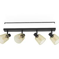 Eglo PlafondlampCoslada 4-lichts - goud met zwart - 900695 - thumbnail