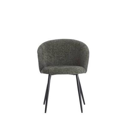 Light & Living Eetkamerstoel 'Radaja' Chenille, kleur Donkergroen Light & Living Eetkamerstoel 'Radaja' Chenille, kleur Donkergroen