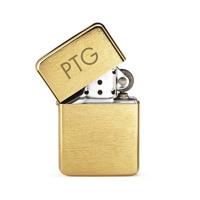 Aansteker goud met initialen - thumbnail