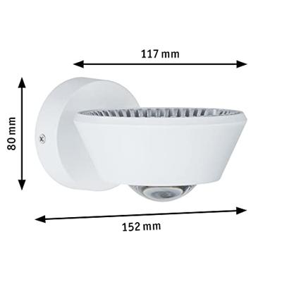 Paulmann Sabik 70946 LED-wandlamp voor badkamer 9 W Warmwit Wit (mat) Paulmann Sabik 70946 LED-wandlamp voor badkamer 9 W Warmwit Wit (mat)