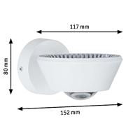 Paulmann Sabik 70946 LED-wandlamp voor badkamer 9 W Warmwit Wit (mat) - thumbnail