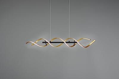 Trio Design led hanglampSequence zwart met goud - 341810208